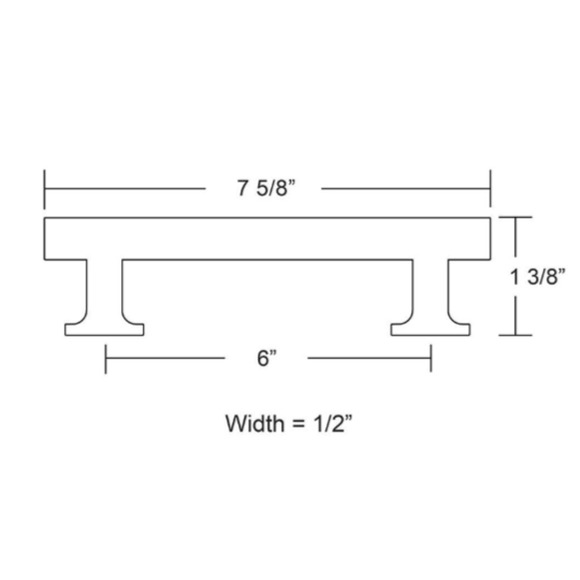 4 Pack Emtek Freestone 6" Bar Cabinet Pull Satin Nickle Urban Modern 86455US15 - Picture 3 of 10